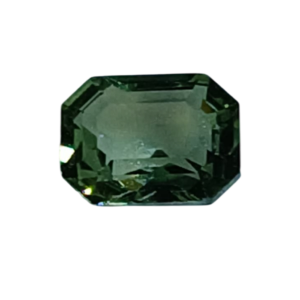 Natural Green sapphire 1.34ct in Emerald cut